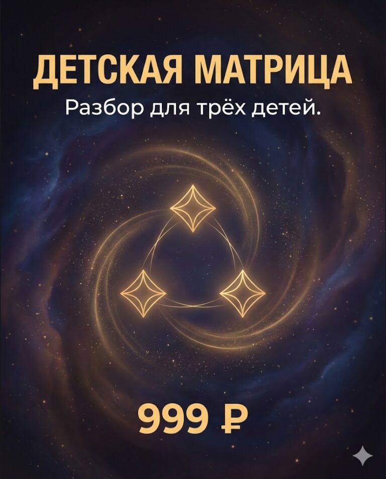 15. Детская матрица — 3 детей — 999 ₽