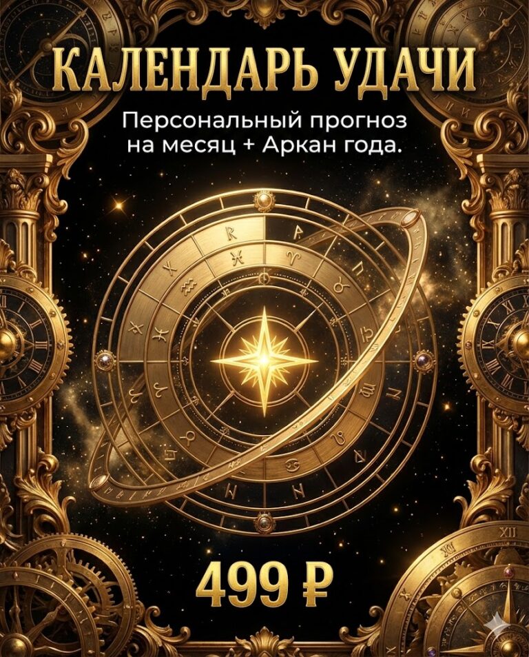 3. Календарь удачи (месяц + аркан года) — 499 ₽